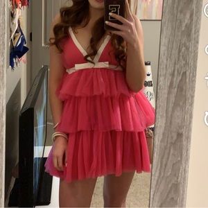 tulle pink dress